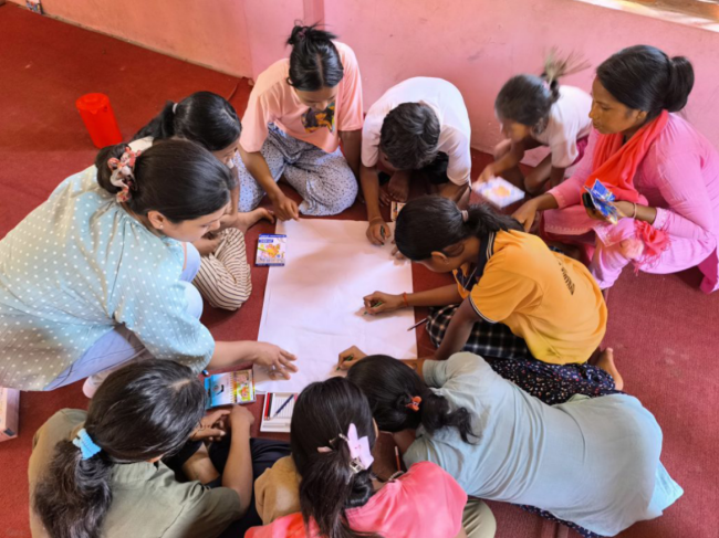 Children worskshop Nepal Nutrition Dialogues (credit World Vision)